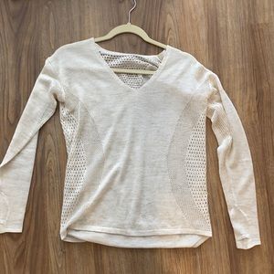 Lightweight beige lululemon sweater